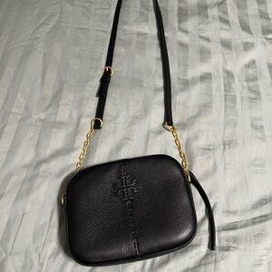 Tory Burch Black Leather Crossbody Bag